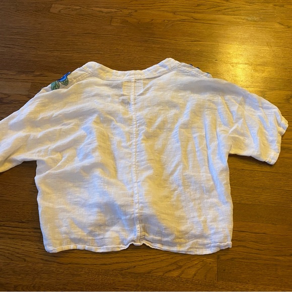 Rails Thea Blouse in White with Blue Rose Embroidery - Picture 8 of 8